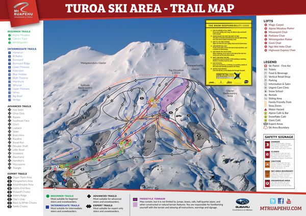Turoa Trail Map 2015